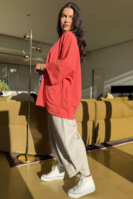 Lagen Nola Oversized Sweat Watermelon